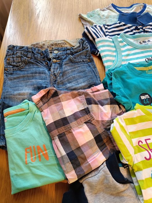 Zestaw r.98 bluza, spodenki, T-SHIRT, koszula 9 szt.