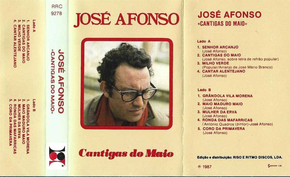 José Afonso	- - - - -		Cantigas do Maio	- - - - -	K7