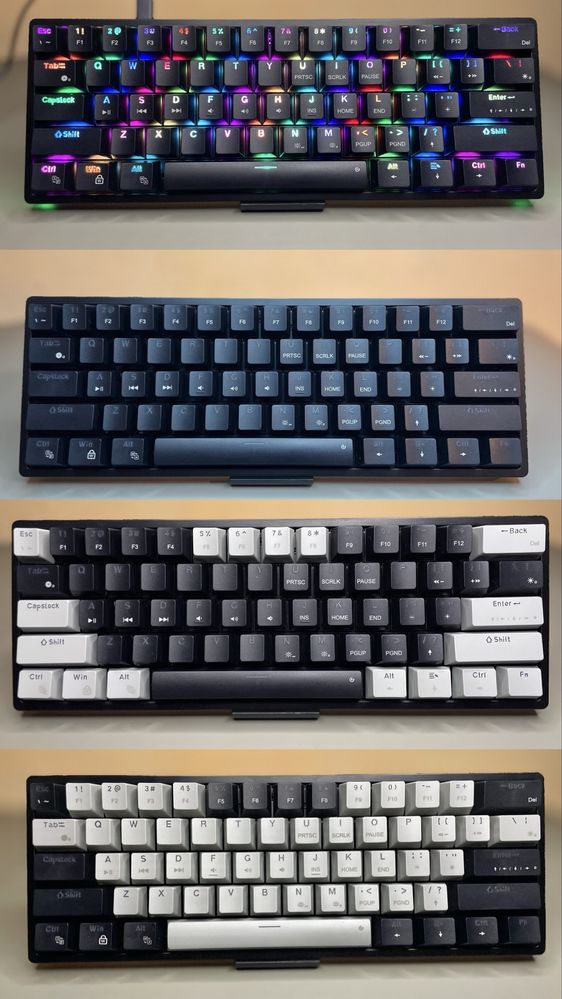 Ігрова Механічна Клавіатура AULA F3261 з Підсвіткою Клавіш RGB 60%