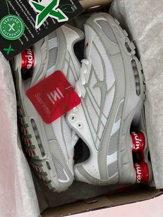 Мужские кроссовки Nike Shox Ride 2 Supreme Gray/White/Red. 40-45