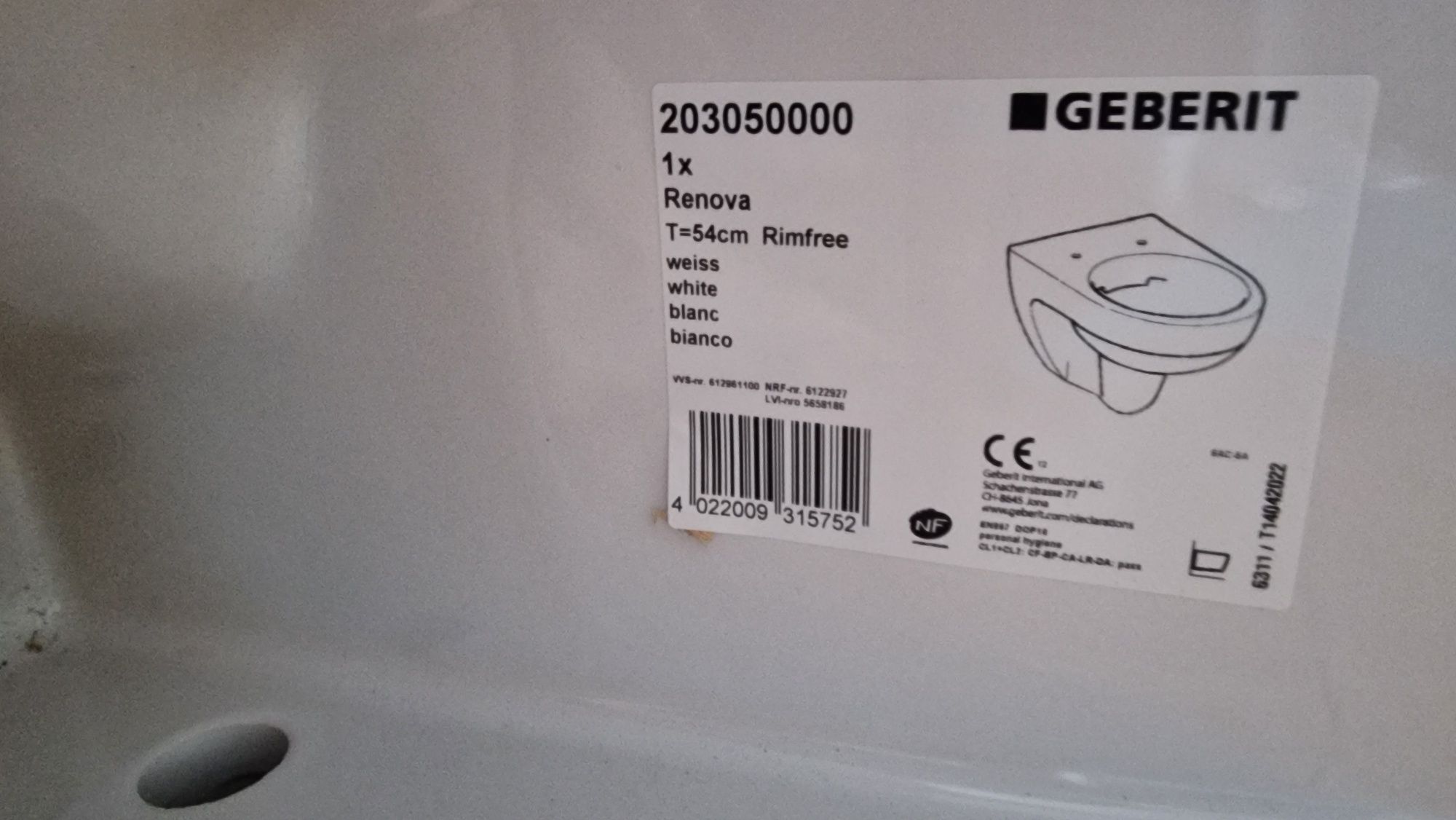 Geberit renova miska wc