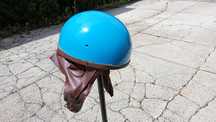 Kask motocyklowy orzeszek PRL