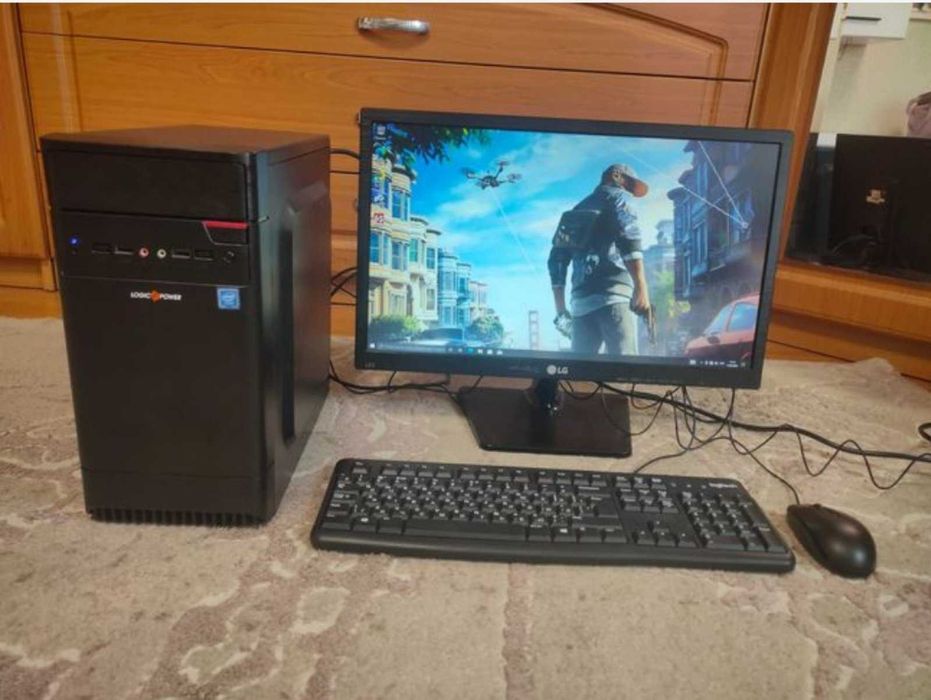 ПК i3-8100  8gb ddr4  GTX 750 Ti 1GB SSD HDD Монітор 21.5 дюймів