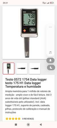 Medidor de temperatura e umidade Testo 175 h1