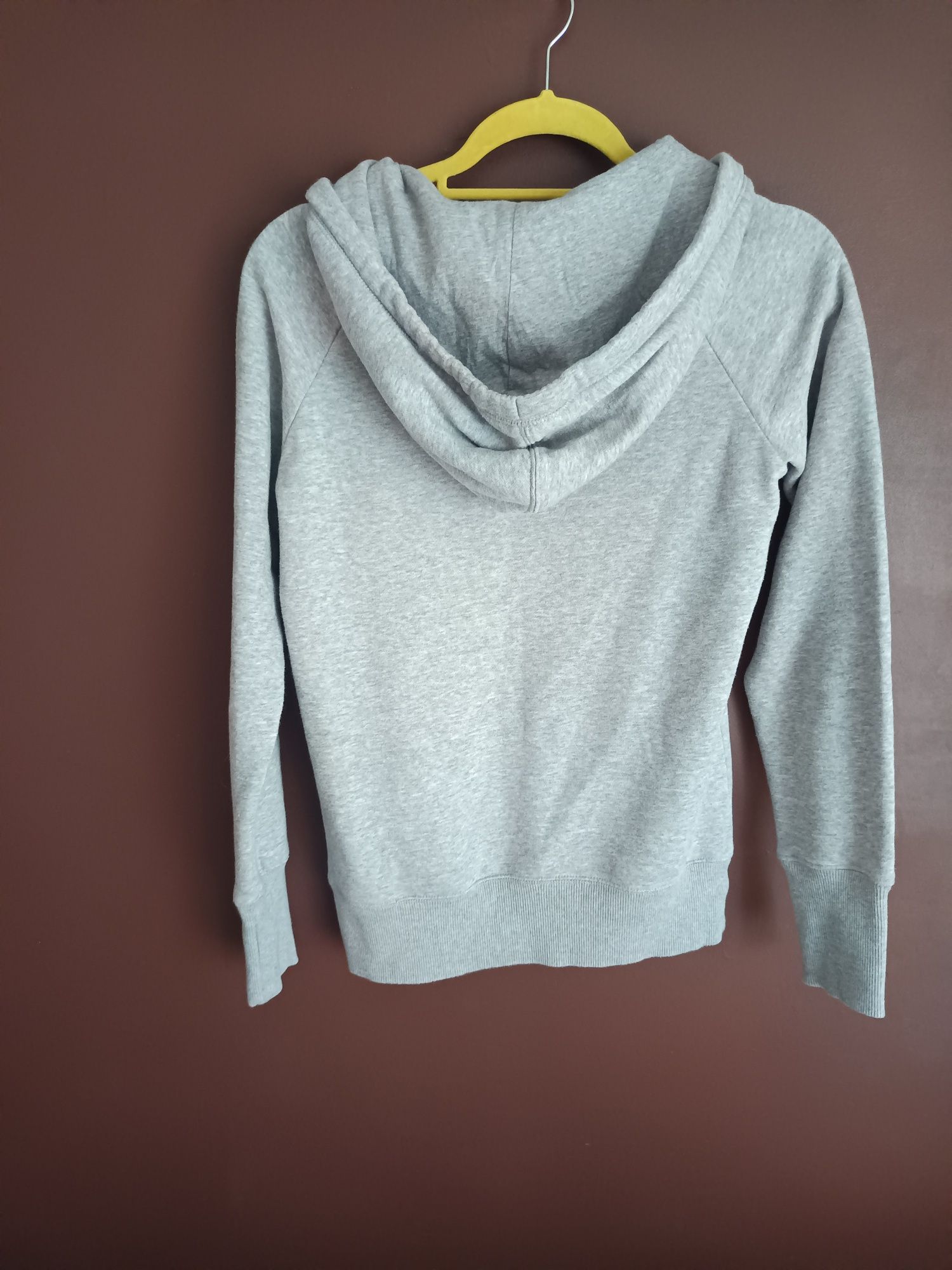 Bluza damska szara Reebok XS kangurka z kapturem