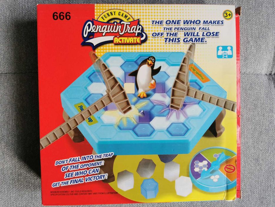 Gra dla dzieci rodziny Pingwin na lodzie stan bdb