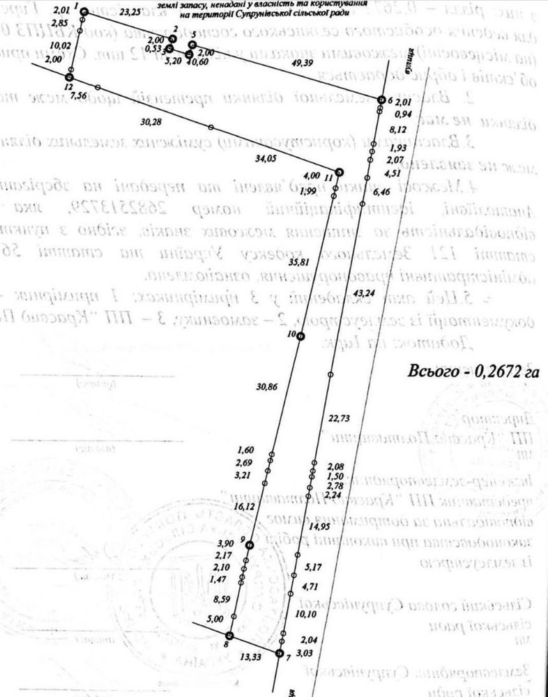 Продаж зем.ділянки, с.Супрунівка (траса Київ-Харків), рівна, 1.1148га