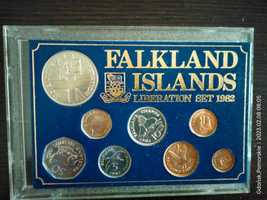 1982 Falkland Islands Liberation Uncirculated komplet 8 monet