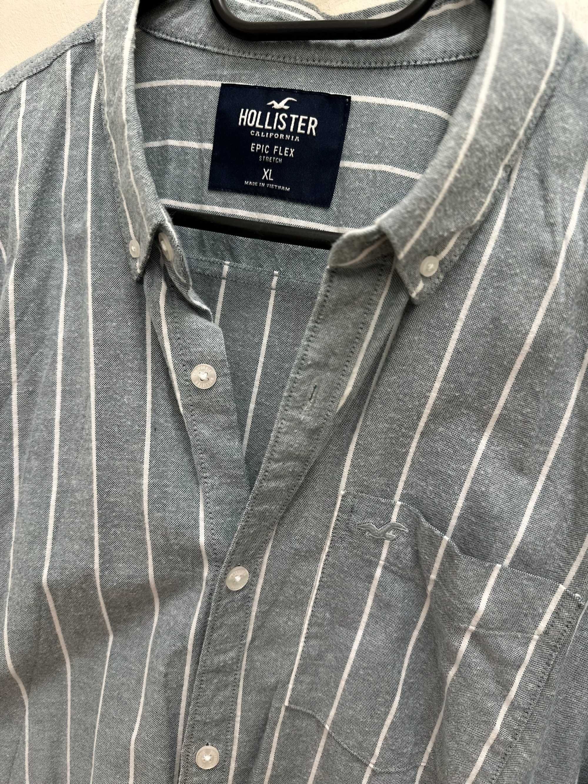 koszula hollister xl męska w paski