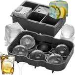 Forma silikonowa do kostek lodu  kul lodowych 2w1
