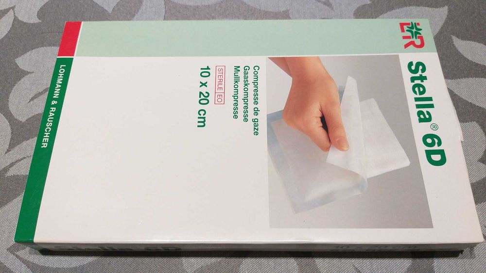 6 caixas de compressas e pensos impermeáveis para fazer curativos