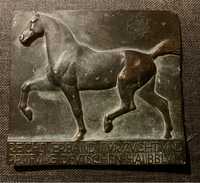 Plakieta antyk z bronzu „reichsverband für pferdezucht” 1920r.