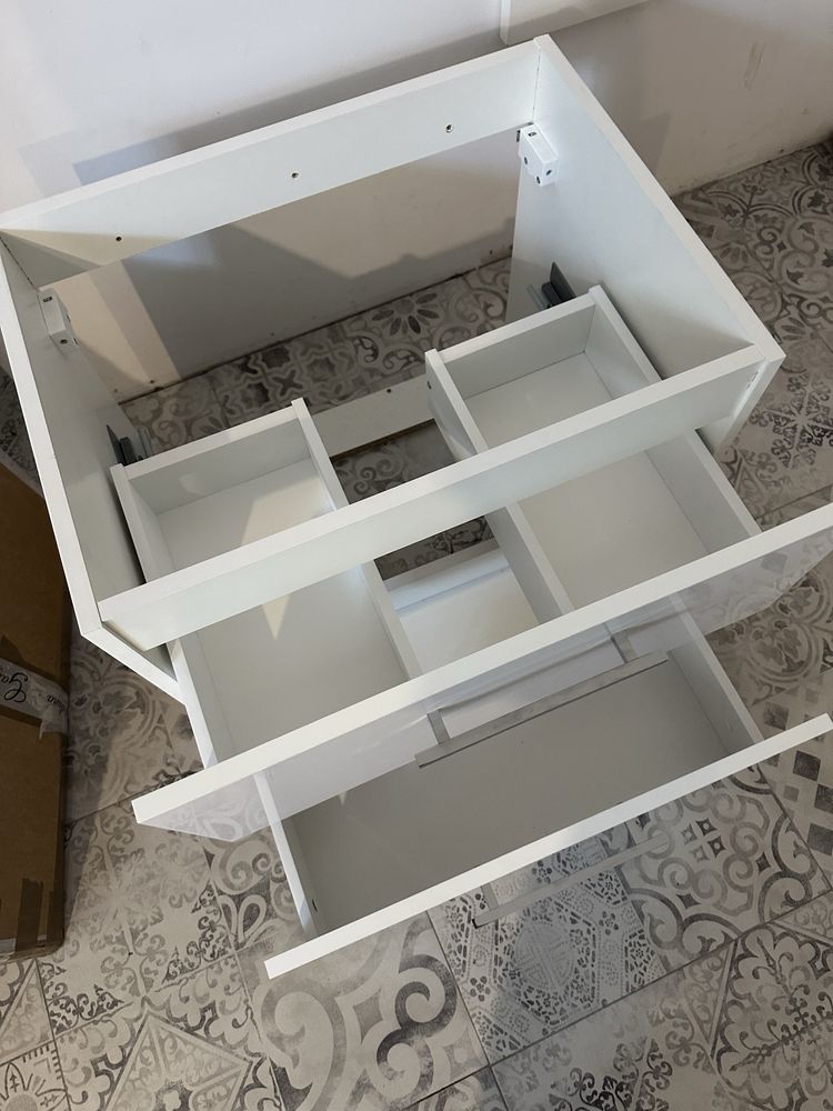 Szafka lazienkowa z szufladami z umywalka 60x47 nowa