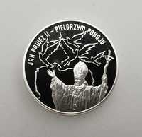 Srebrny medal Jan Paweł II - Pielgrzym Pokoju 1920 - 1978