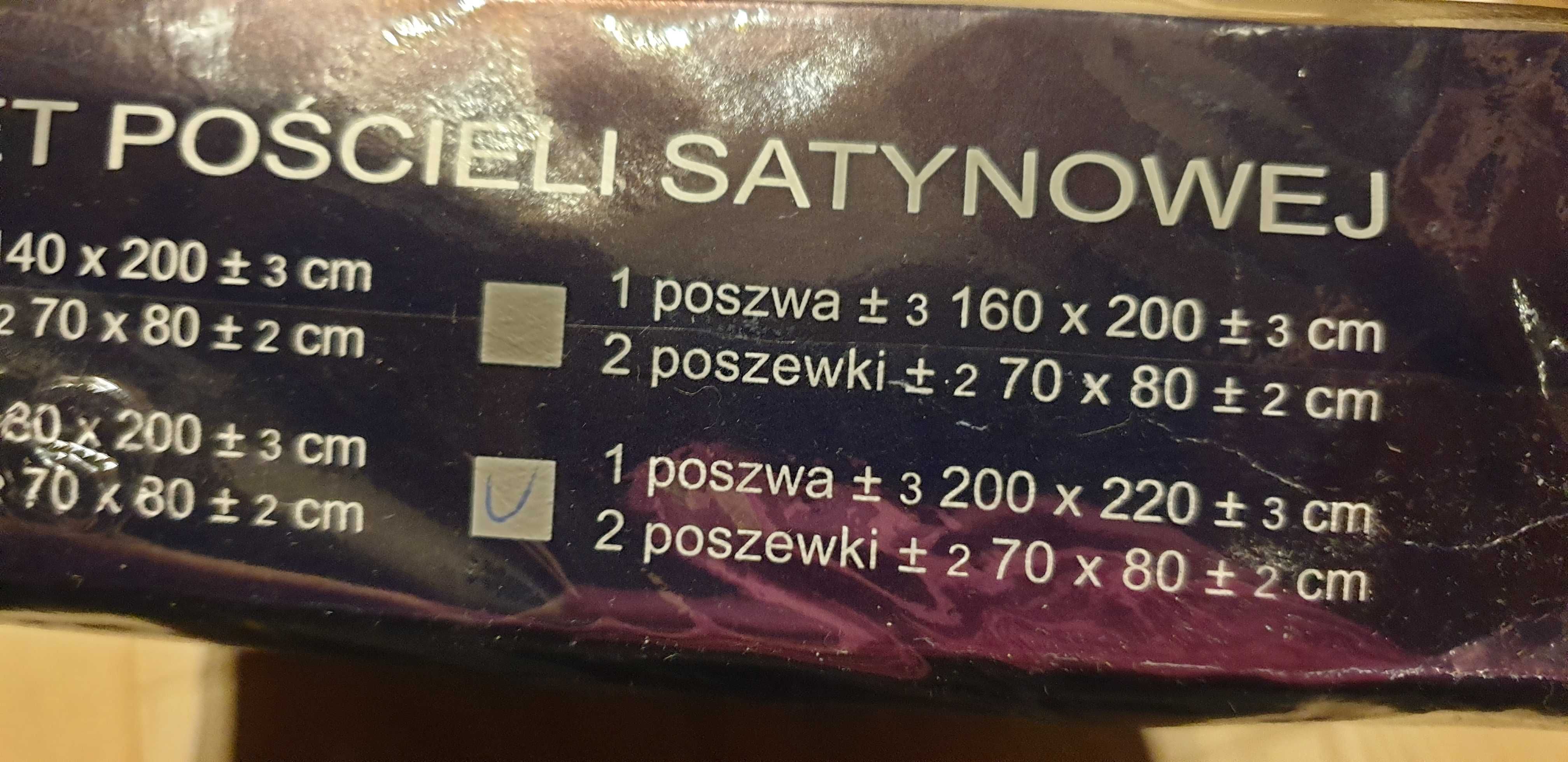 Komplet pościeli satynowej bawełna satynowa polska firma