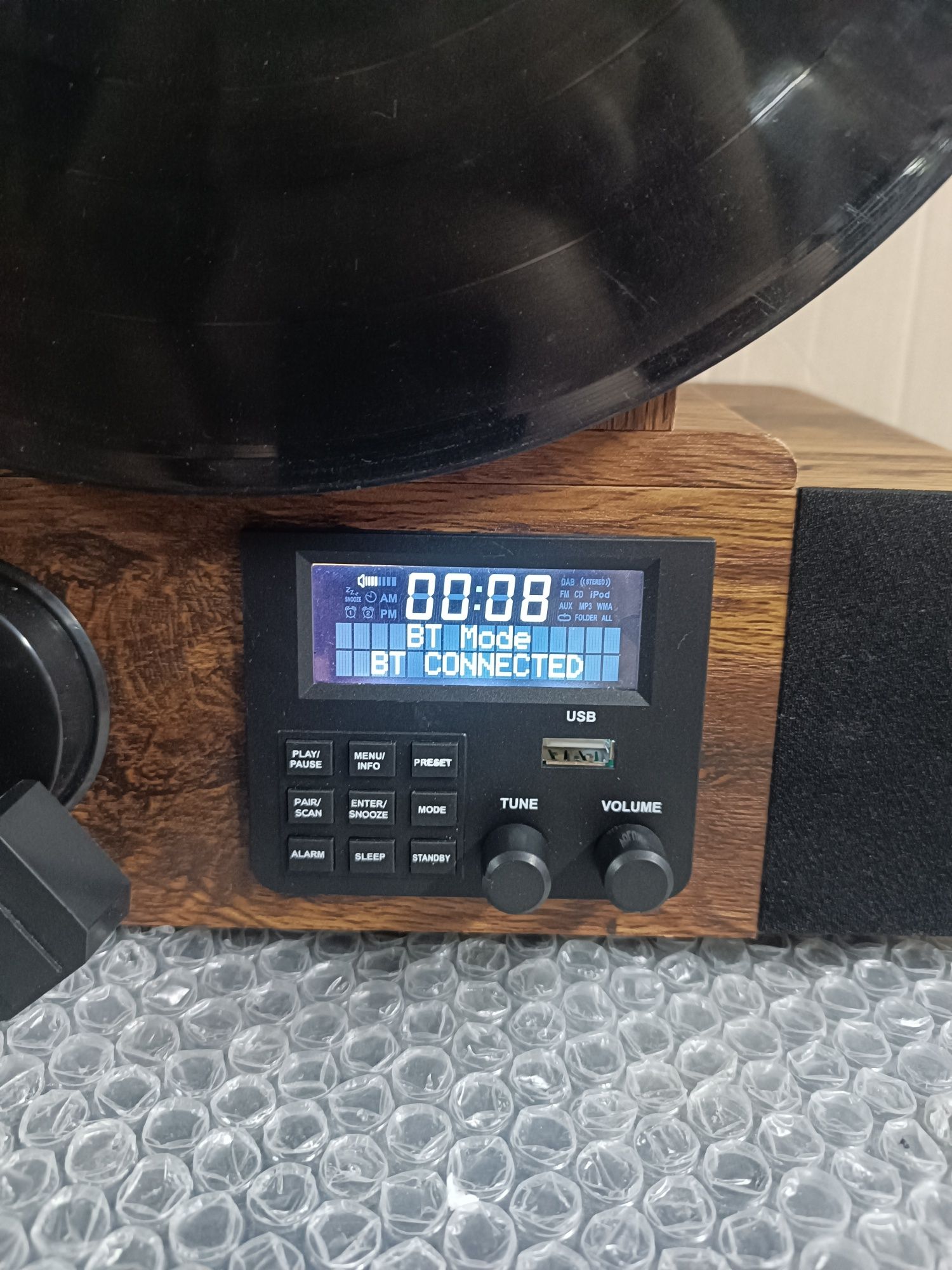 Програвач вінілу Auna Verticalo SE Retro, bt, usb, radio