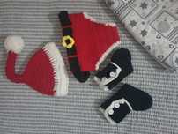 Fato pai natal bebe 1-2 anos
