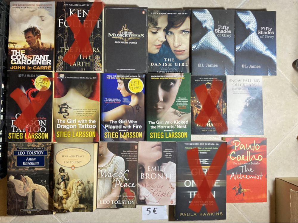 Vários Livros em Inglês - Capa mole e dura