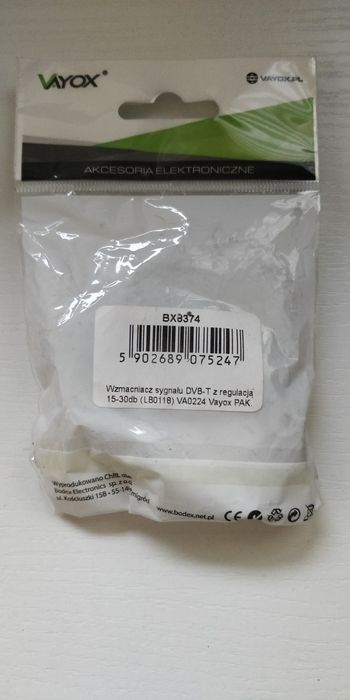 Wzmacniacz sygnału DVB-T LB0118 + spliter 2-W