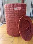 Cesto decorativo com tampa