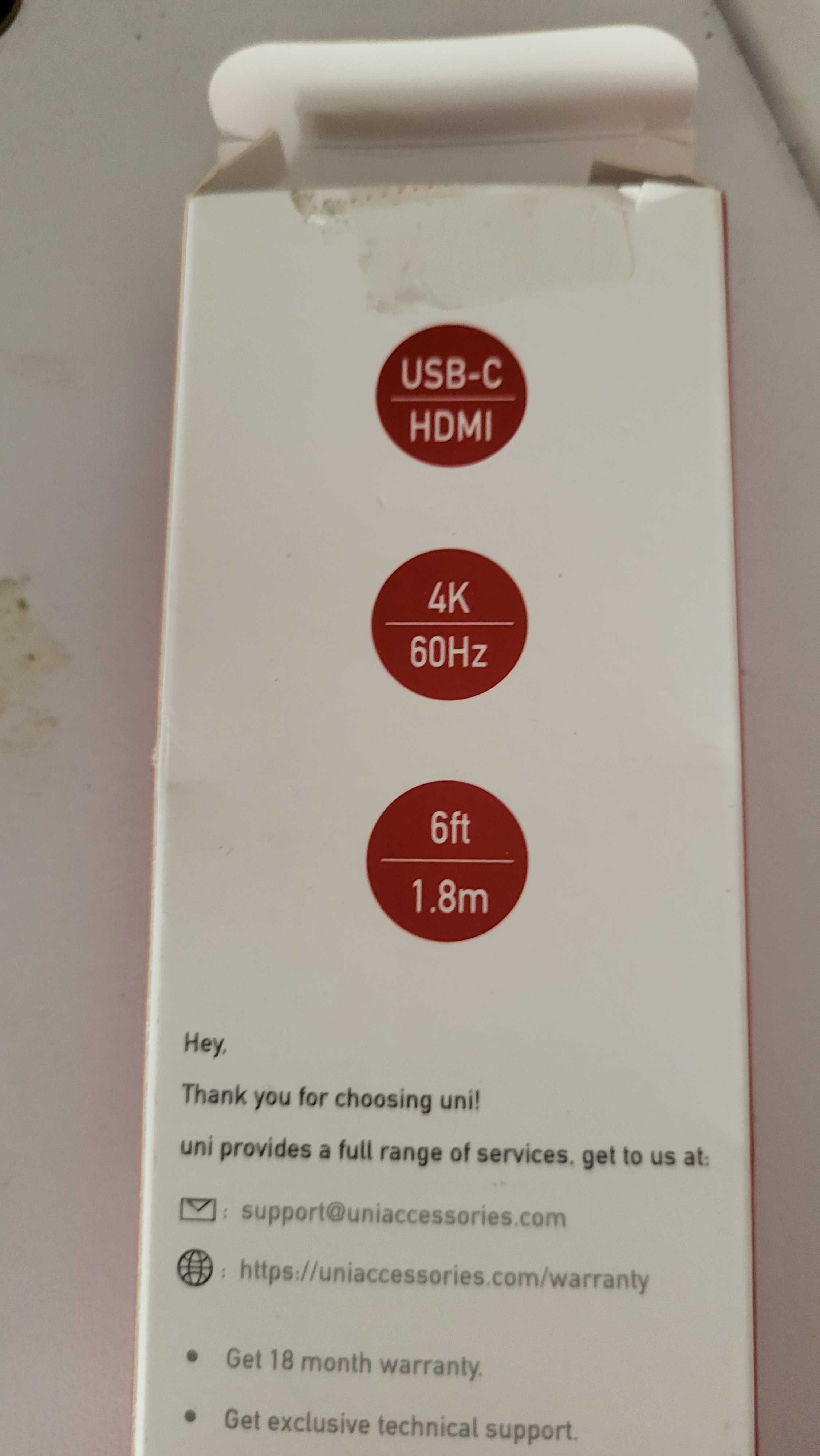 kabel przejściówka adapter usb -c do HDMI