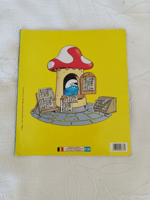 Álbum de cromos raro da Panini. Edição belga dos Smurfs. Completo. Edi