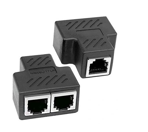 rozgałęziacz kabla sieciowego lan rj-45 2 szt