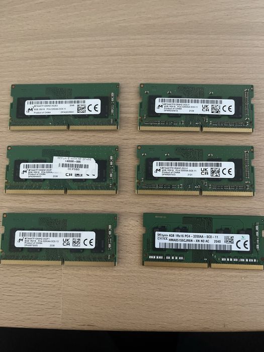 Оперативна память для ноутбука 3200hz 8gb, 4gb