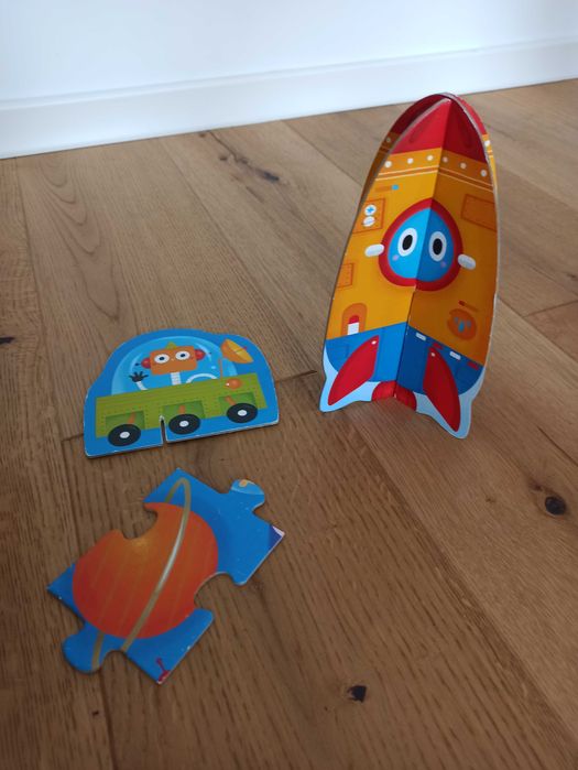 Zestaw puzzli dla najmłodszych, Abecadło, Alfabet + Kosmos