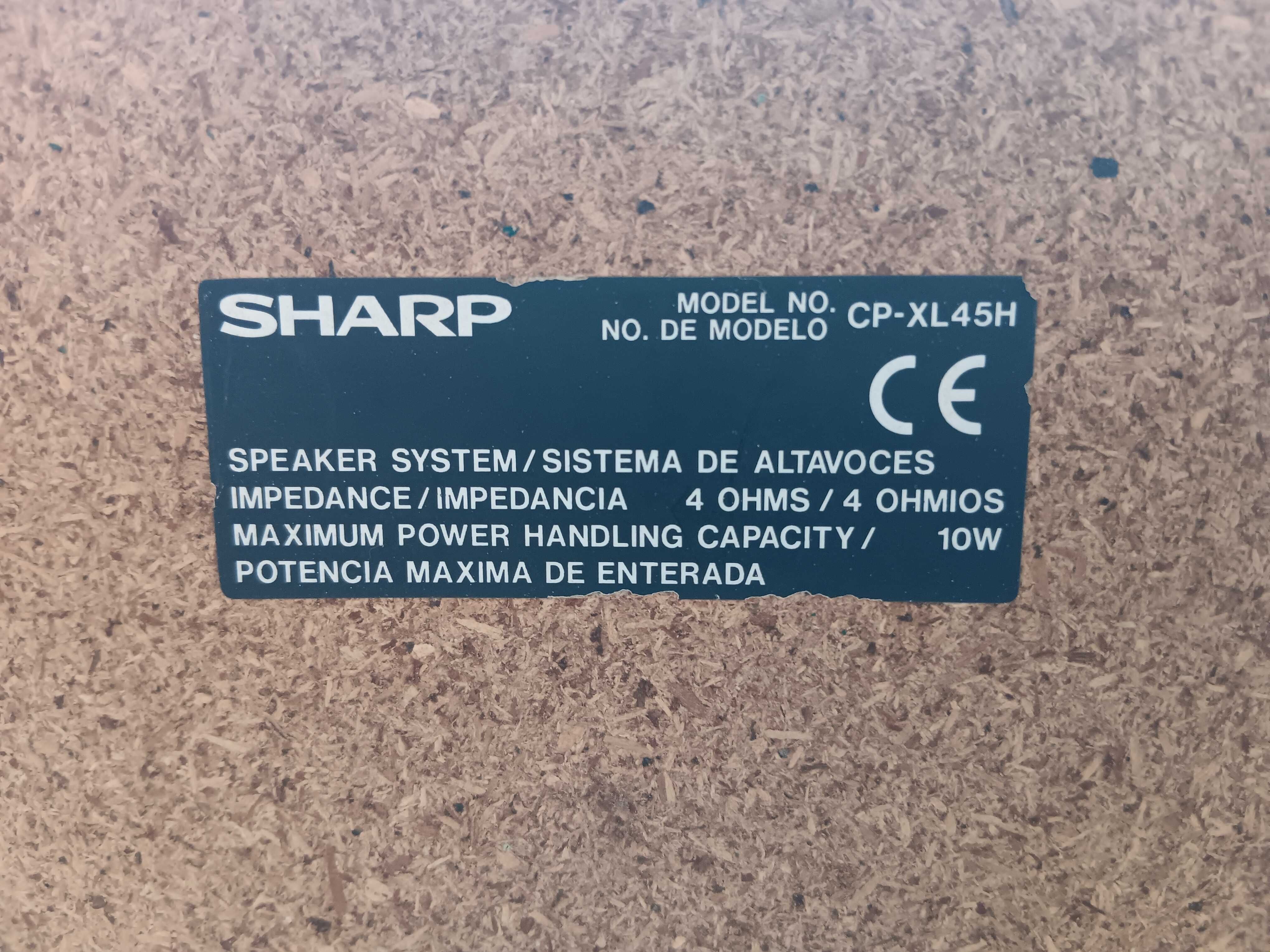 Colunas de som passivas micro-aparelhagem SHARP