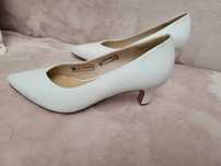 Buty skórzane białe