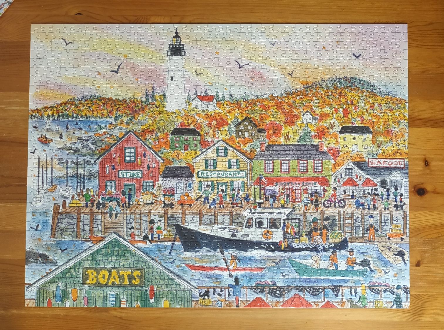 Puzzle Galison Autumn by the Sea by Michael Storrings