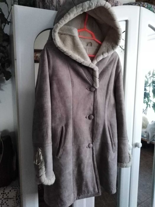 kożuch, korzuch, skora naturalna, skorzany, zakopianski, z kapturem