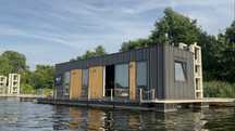 HOUSEBOAT PREMIUM 12m, pełna konstrukcja stalowa, z miejscem w marinie