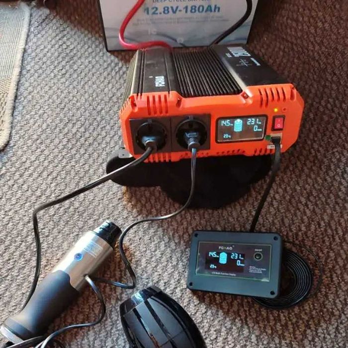 Инвертор преобразователь с чистой синусоидой 3500W 12V в 220V для дома