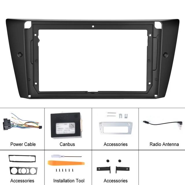 Moldura rádio BMW e90 e92 293 com CANBUS e antena NOVO