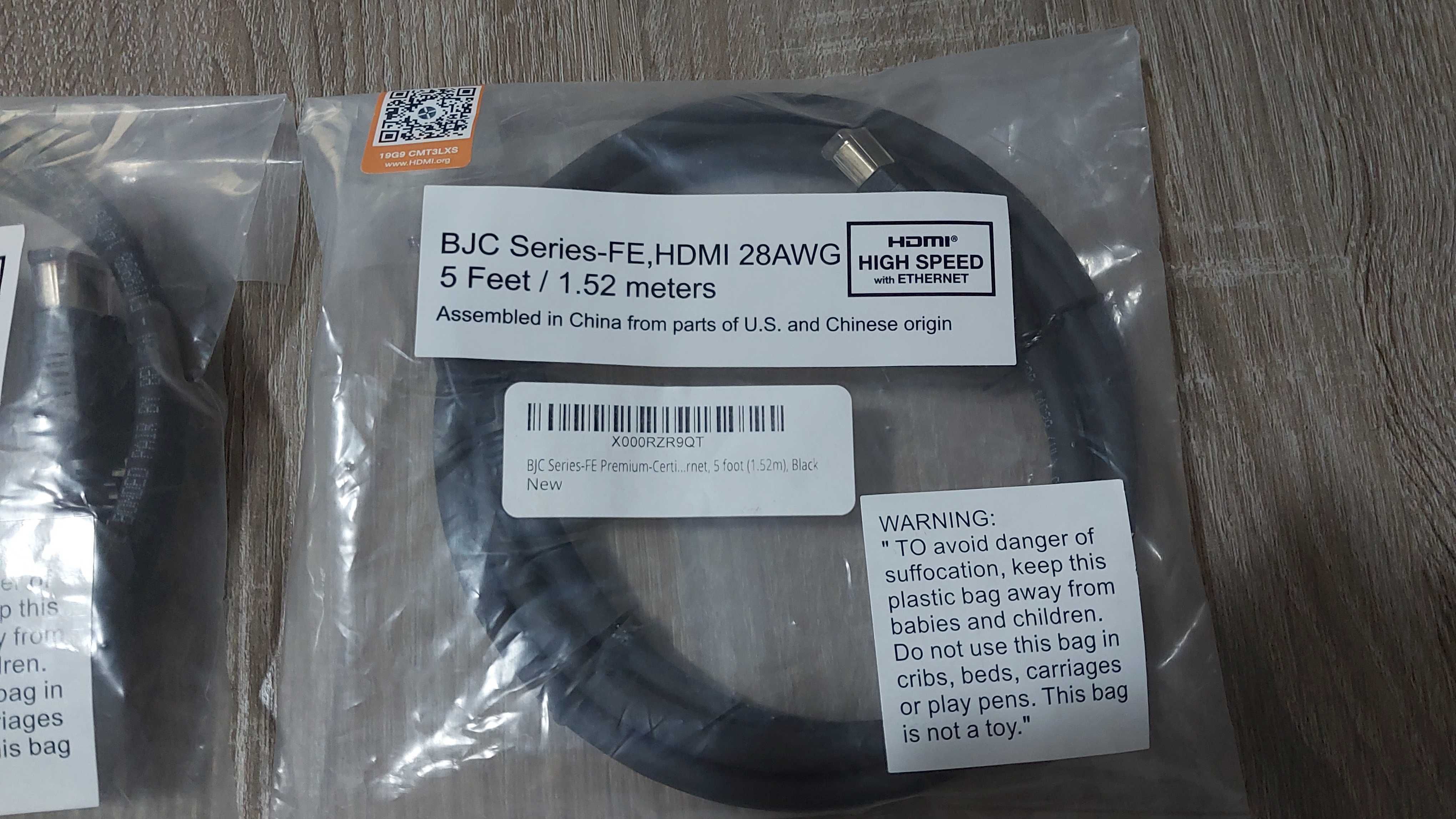 Cabo HDMI BJC Series-FE 28AWG 5 Feet / 1.52 metros certificado
