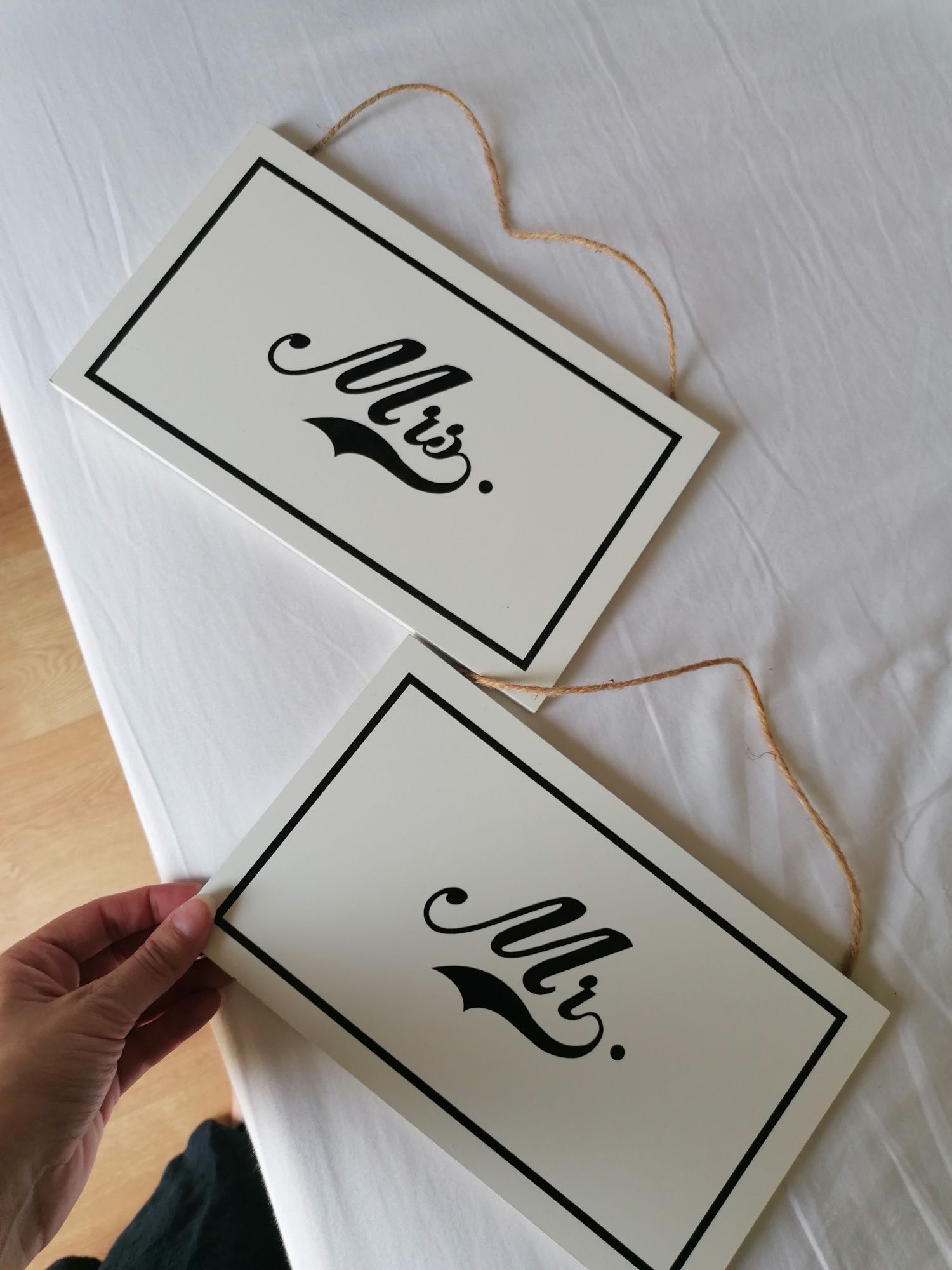 Placas Mr. & Mrs.