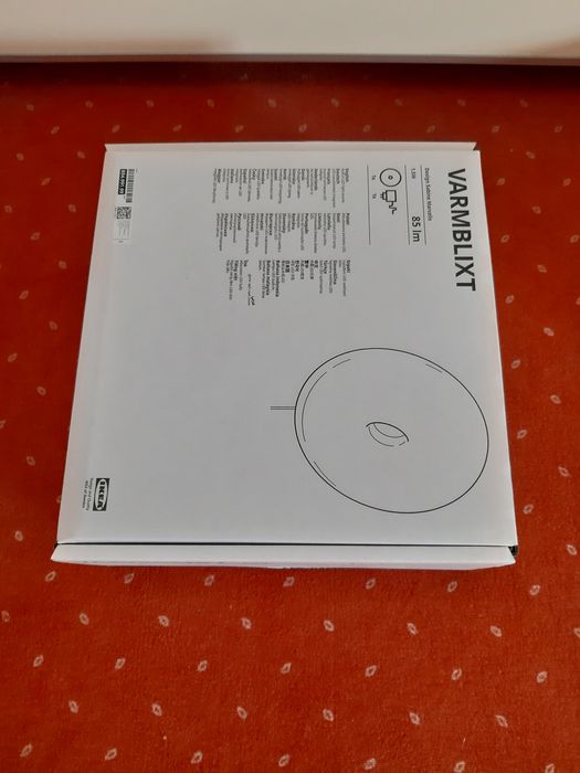 Lampa varmblixt donat pomarańcz szkło kolekcja ikea  lampka donaut