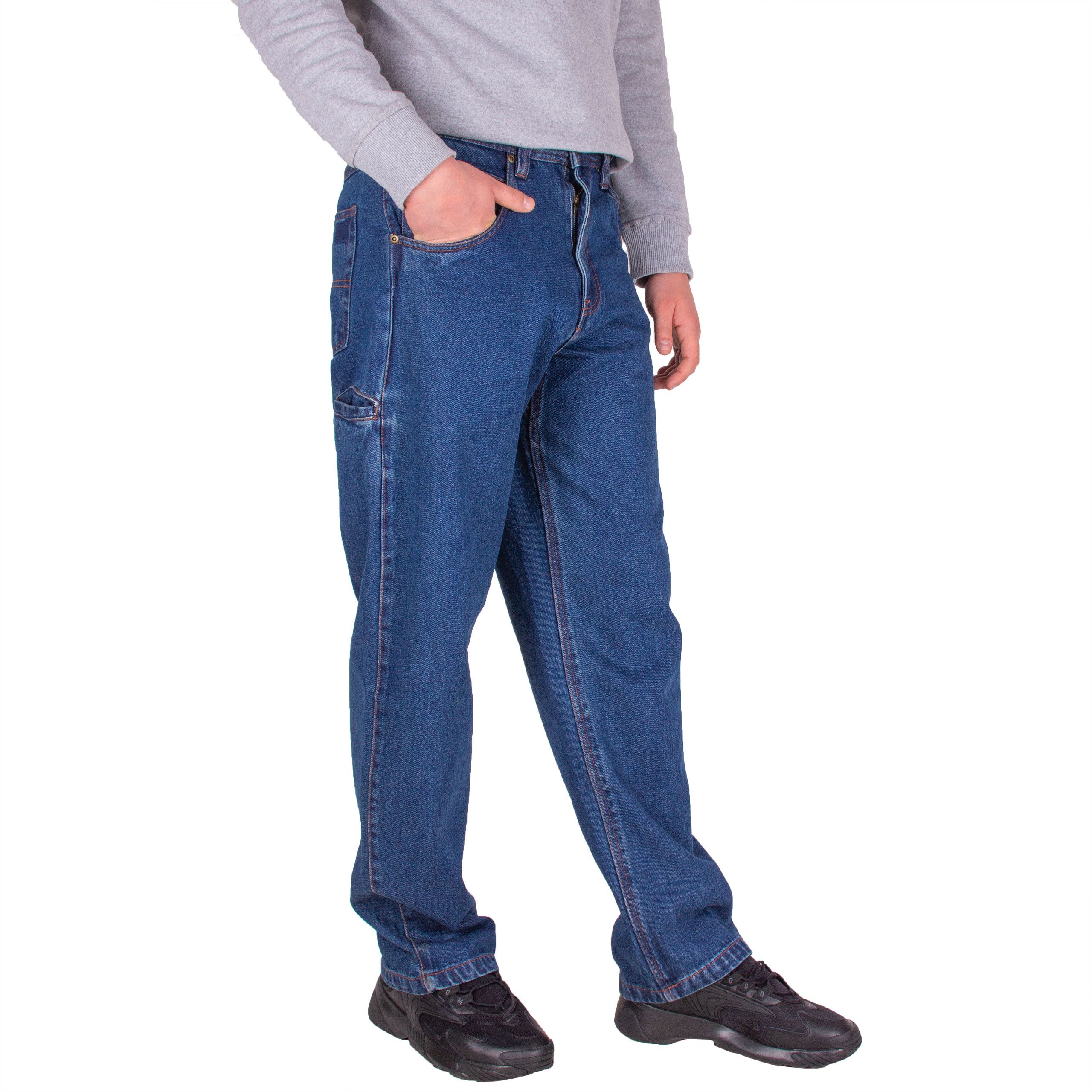 Spodnie Robocze Męskie Jeansy Pas 84Cm W32 L34