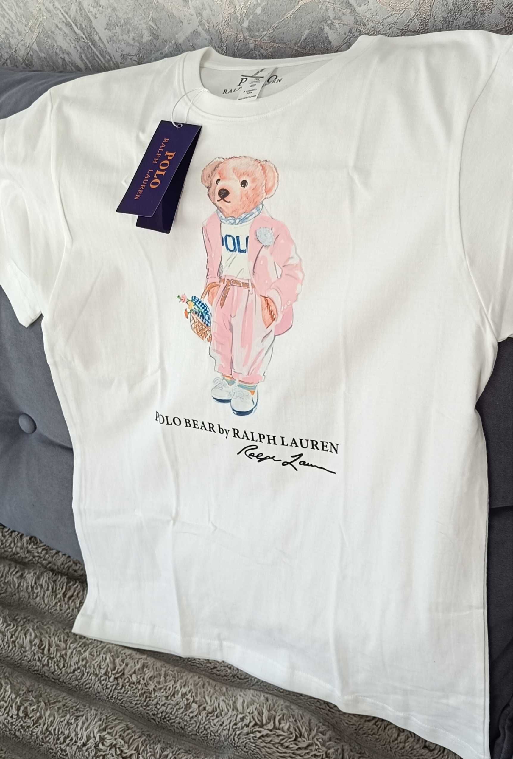 Трендова футболка Polo Ralph Lauren Поло Ральф Лорен з ведмедиком
