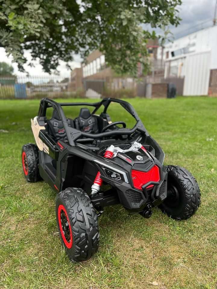 Duże auto na akumulator CANAM MAVERICK 3 wersja 4x4 + 2x aku!