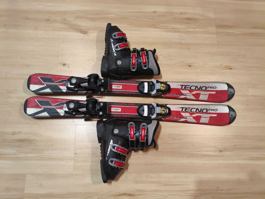 Narty dziecięce Tecno Pro 90 cm z butami Nordica 20 cm (EU 31)