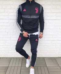 СКИДКА! Спортивный костюм Adidas Juventus футбольный клуб черный