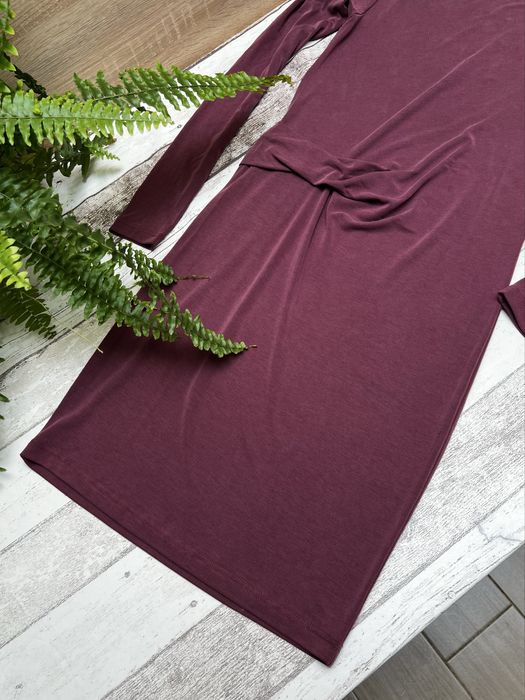 Nowa sukienka, jesień, zima, bordo, rozmiar S