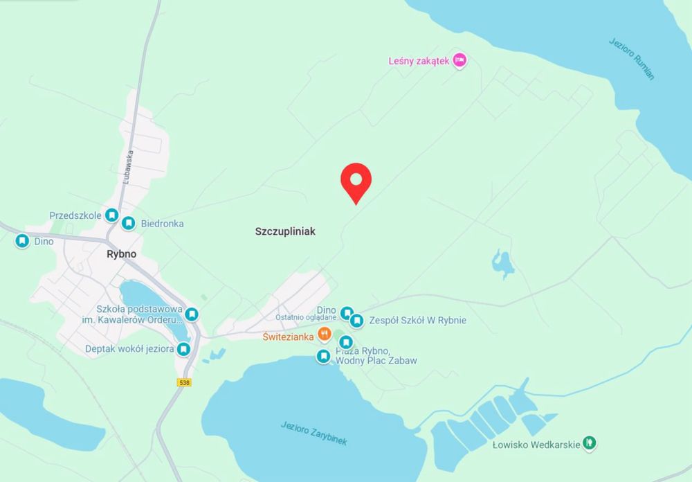 Działki Mazury-Rybno W Z