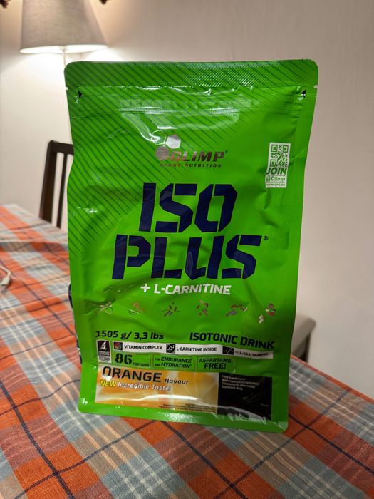Olimp ISO PLUS napój (pomarańczowy) - folia zip 1,505kg