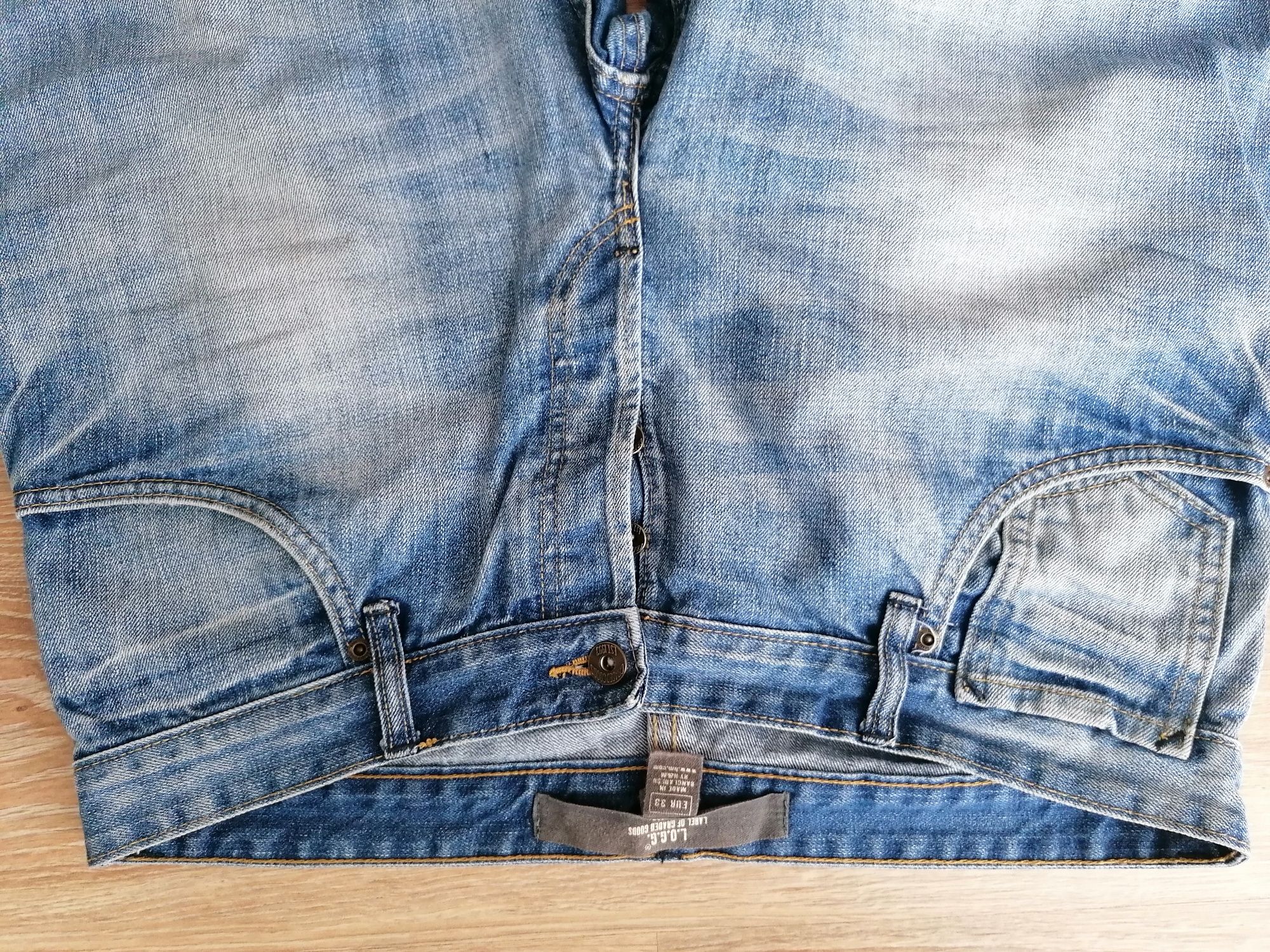 Spodenki męskie jeans h&m 33