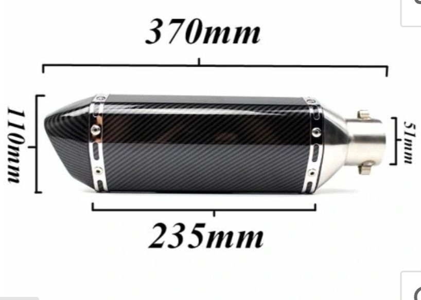 Tłumik motocyklowy.