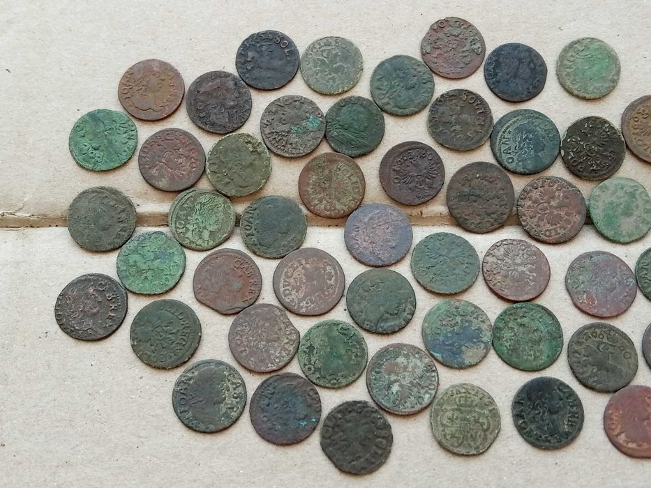 Монети Ян Казимир 54 шт